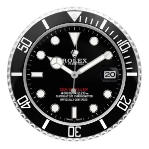 Rolex Deepsea Wall Clock Black Sea-Dweller Style-RWC Front