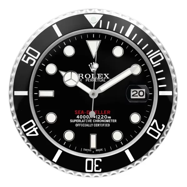 Deepsea Wall Clock | Black Sea-Dweller Style