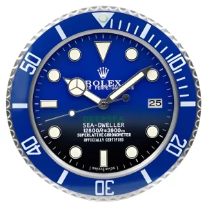 Rolex Deepsea Wall Clock Blue Sea-Dweller Style Front