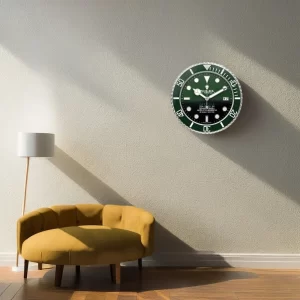 Rolex Deepsea Wall Clock Green Sea-Dweller Style-RWC On Wall