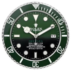 Rolex Deepsea Wall Clock Green Sea-Dweller Style-RWC Front