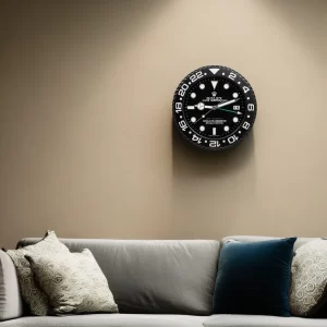 Rolex GMT Master II Wall Clock All Black Style-RWC On Wall