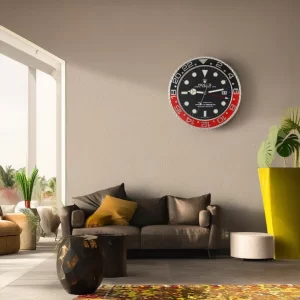 Rolex GMT Master II Wall Clock Coca-Style-RWC On Wall