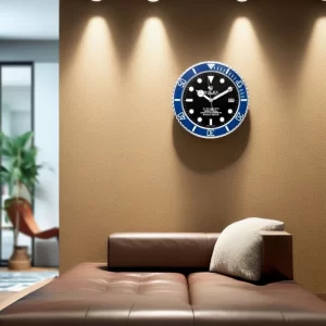 Rolex Submariner Wall Clock Blue And Black Style-RWC On Wall