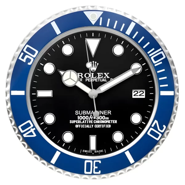 Submariner Wall Clock | Blue And Black Style