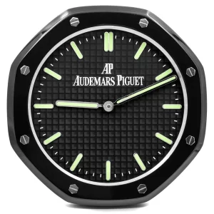 Audemars Piguet Royal Oak Wall Clock Full Black Luminous-RWC Front