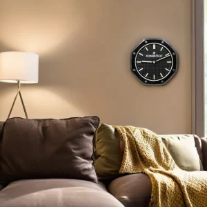 Audemars Piguet Royal Oak Wall Clock Full Black Luminous-RWC On Wall