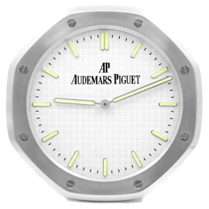 Audemars Piguet Royal Oak Wall Clock Silver And White Luminous-RWC Front