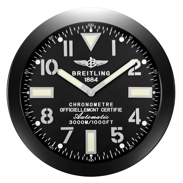 Superocean Wall Clock | Full Black Style