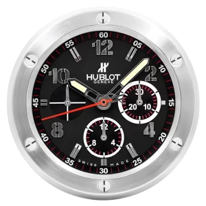 Hublot Big Bang Wall Clock Silver And Black Style-RWC Front