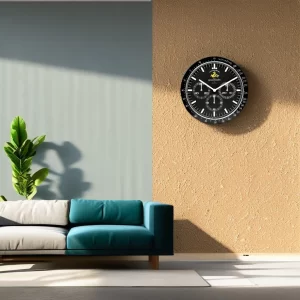 Omega Speedmaster Wall Clock 50th Anniversary-RWC On Wall