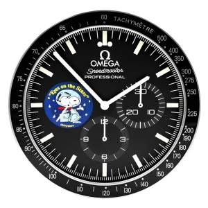 Omega Speedmaster Wall Clock Snoopy Style-RWC Front