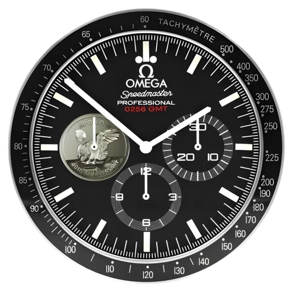 Speedmaster Wall clock | 40th Anniversary Silver Style