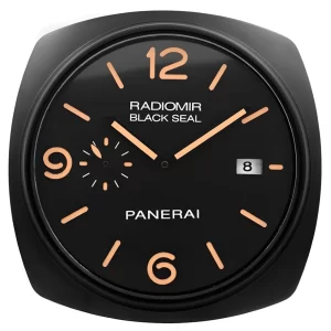 Panerai Radiomir Wall Clock Black And Orange Dial-RWC Front