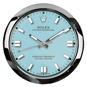 Rolex Oyster Perpetual Wall Clock Tiffany Style-RWC Front